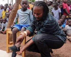Shoes for Jigggers Disease Buy a bike for a volunteer