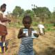Kids planting seeds